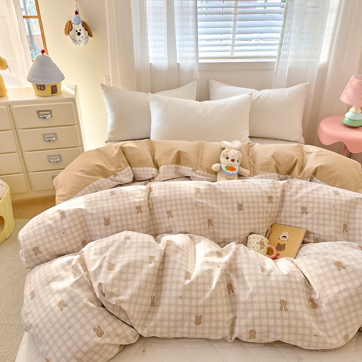 91家纺网 家纺一手货源 找家纺 （总）DoDo 兜兜 2026年全棉纯棉可爱卡通单被套 被套单件