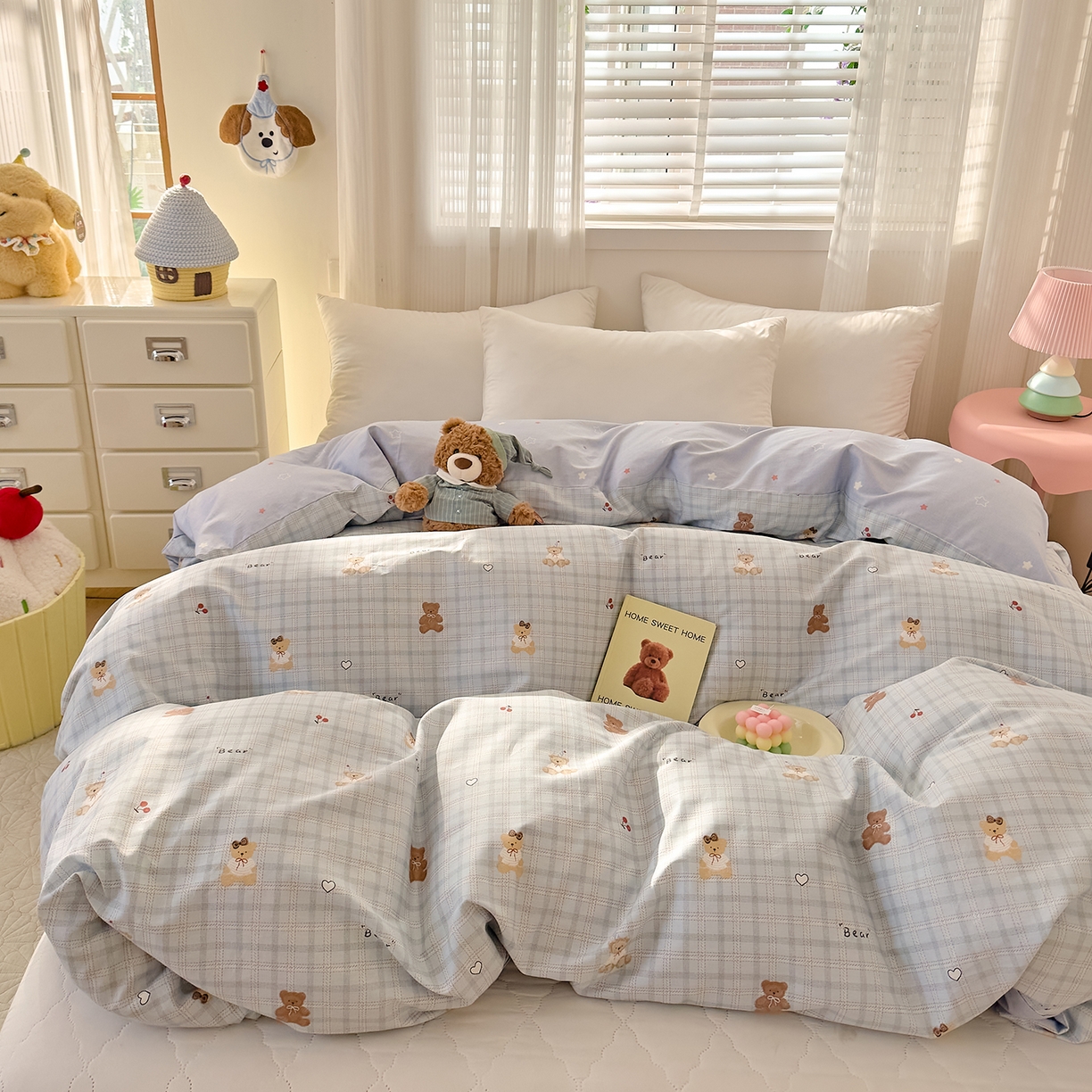 91家纺网 家纺一手货源 找家纺 （总）DoDo 兜兜 2026年全棉纯棉可爱卡通单被套 被套单件