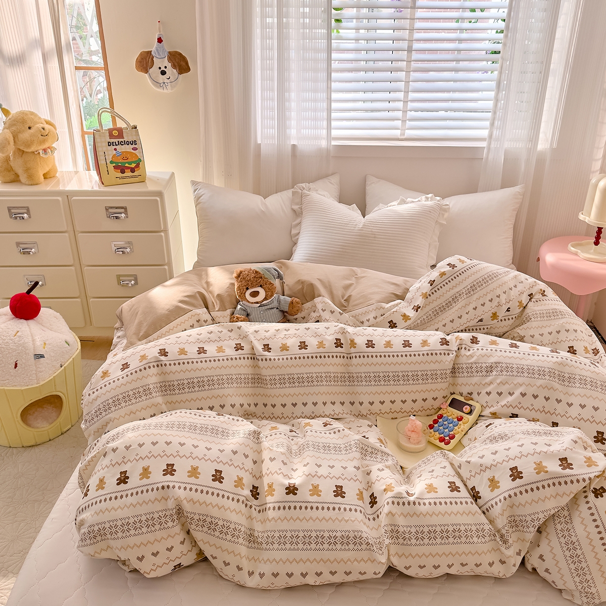 91家纺网 家纺一手货源 找家纺 （总）DoDo 兜兜 2026年全棉纯棉可爱卡通单被套 被套单件