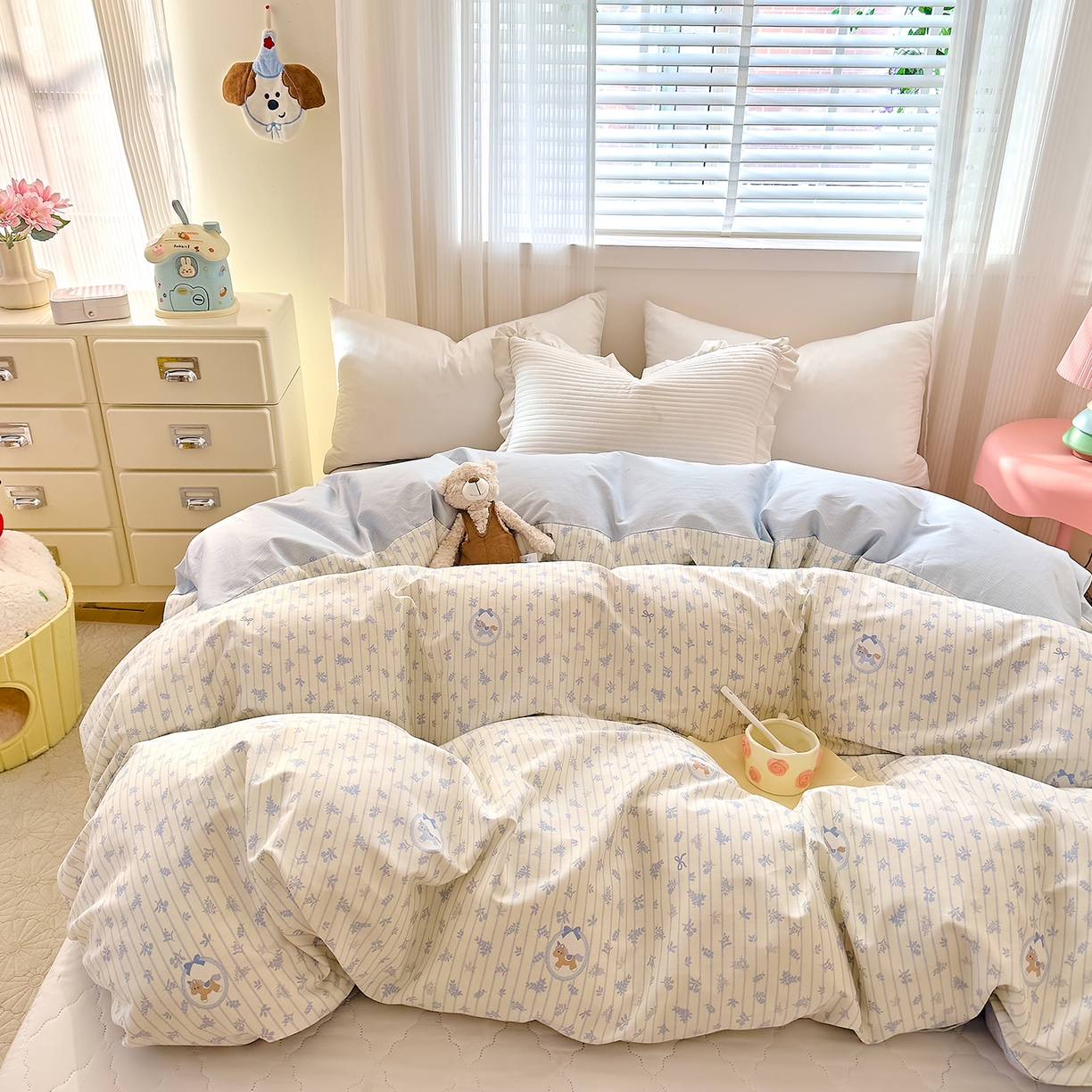 91家纺网 家纺一手货源 找家纺 （总）DoDo 兜兜 2026年全棉纯棉可爱卡通单被套 被套单件