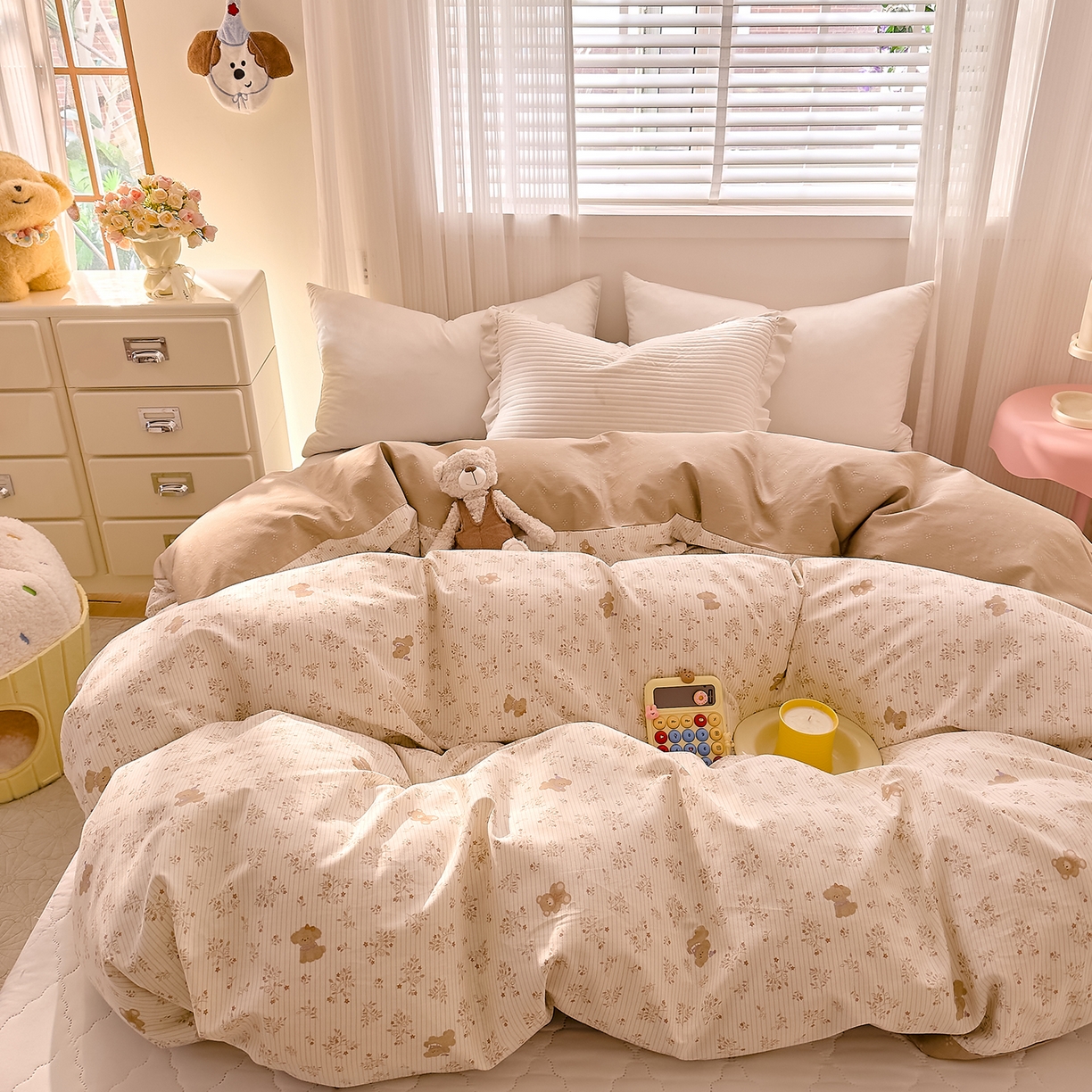 DoDo 兜兜 2026年全棉纯棉可爱卡通单被套 被套单件 森林熊崽崽