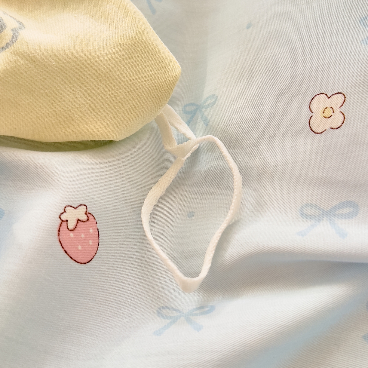 91家纺网 家纺一手货源 找家纺 DoDo 兜兜 2026年全棉纯棉可爱卡通单被套 被套单件 草莓小马-蓝