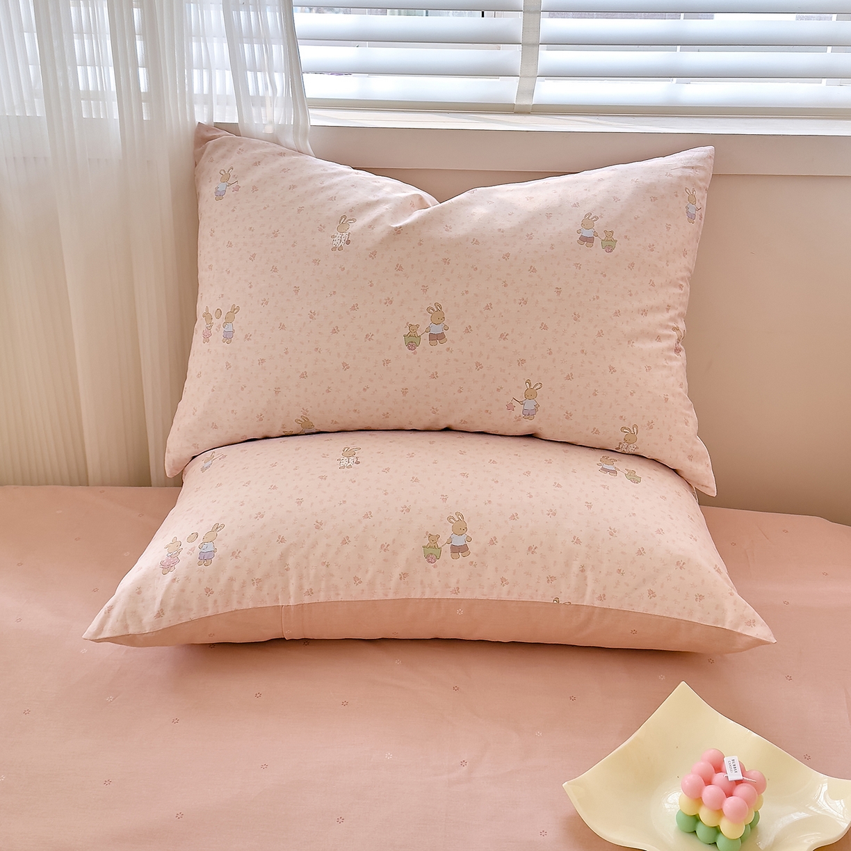 91家纺网 家纺一手货源 找家纺 DoDo 兜兜 2026年全棉纯棉可爱卡通单被套 被套单件 早安跳跳兔