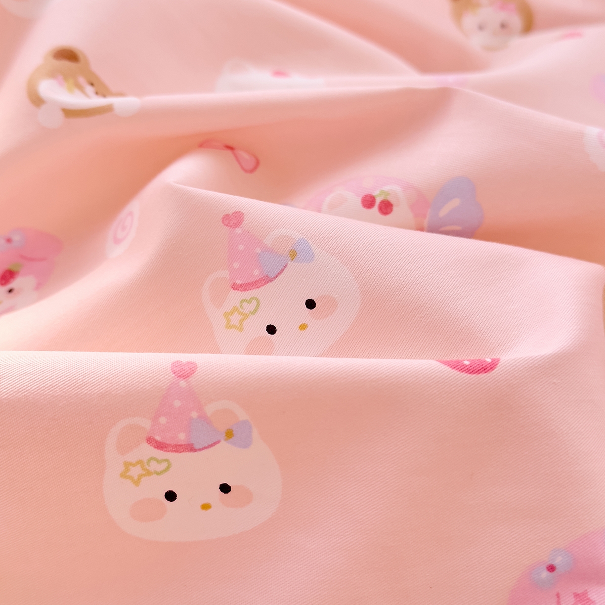 91家纺网 家纺一手货源 找家纺 DoDo 兜兜 2026年全棉纯棉可爱卡通单被套 被套单件 甜酱小猫