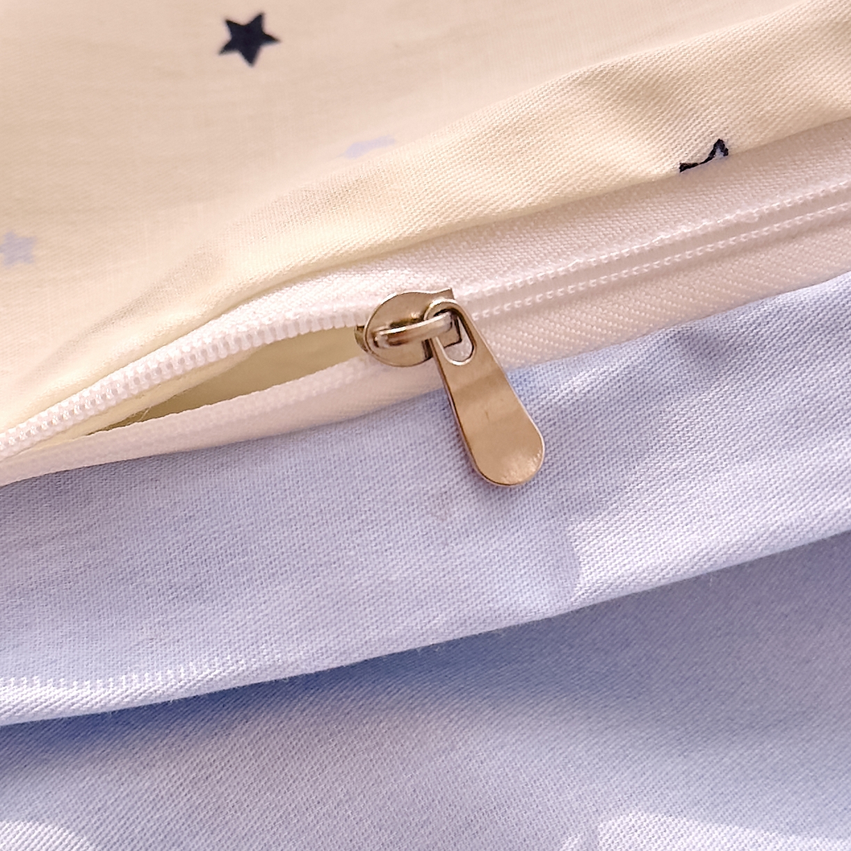 91家纺网 家纺一手货源 找家纺 DoDo 兜兜 2026年全棉纯棉可爱卡通单被套 被套单件 蓝色小象