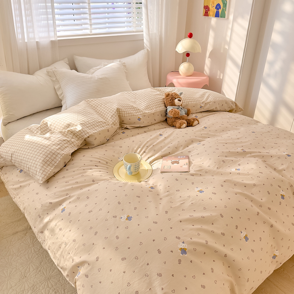 91家纺网 家纺一手货源 找家纺 DoDo 兜兜 2026年全棉纯棉可爱卡通单被套 被套单件 跳跳象