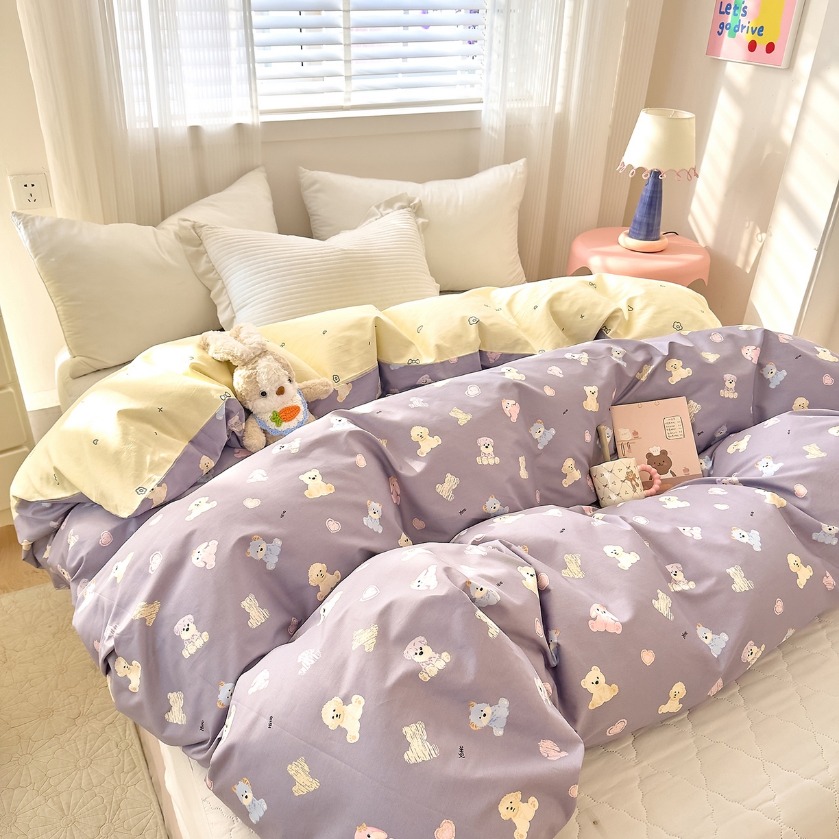 91家纺网 家纺一手货源 找家纺 DoDo 兜兜 2026年全棉纯棉可爱卡通单被套 被套单件 动物方舟