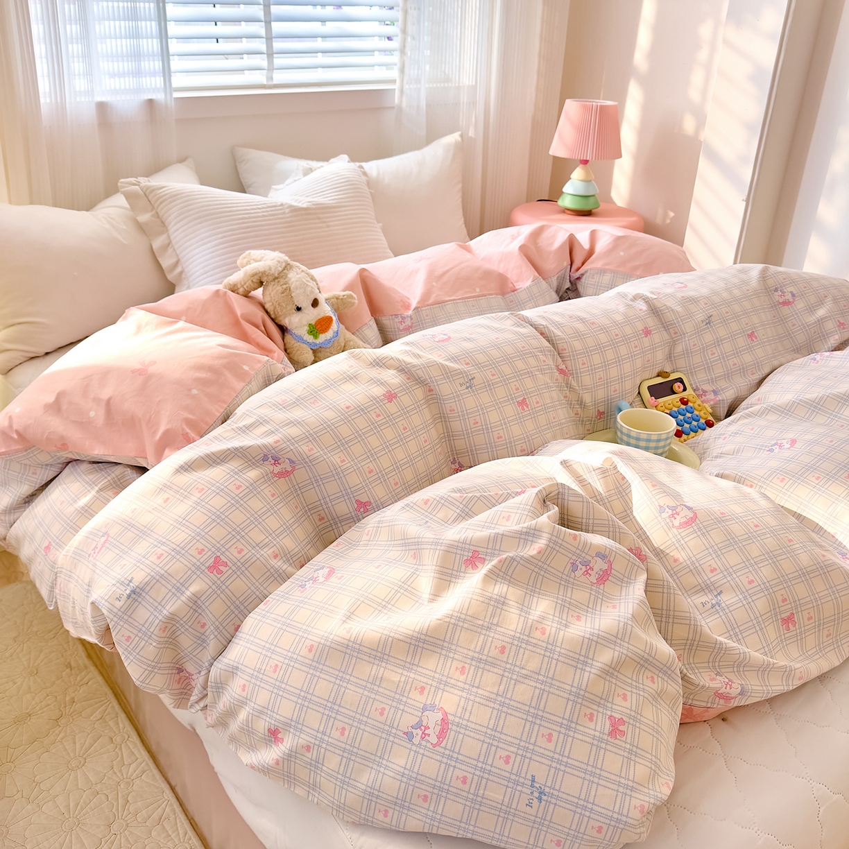 91家纺网 家纺一手货源 找家纺 DoDo 兜兜 2026年全棉纯棉可爱卡通单被套 被套单件 小马哒哒