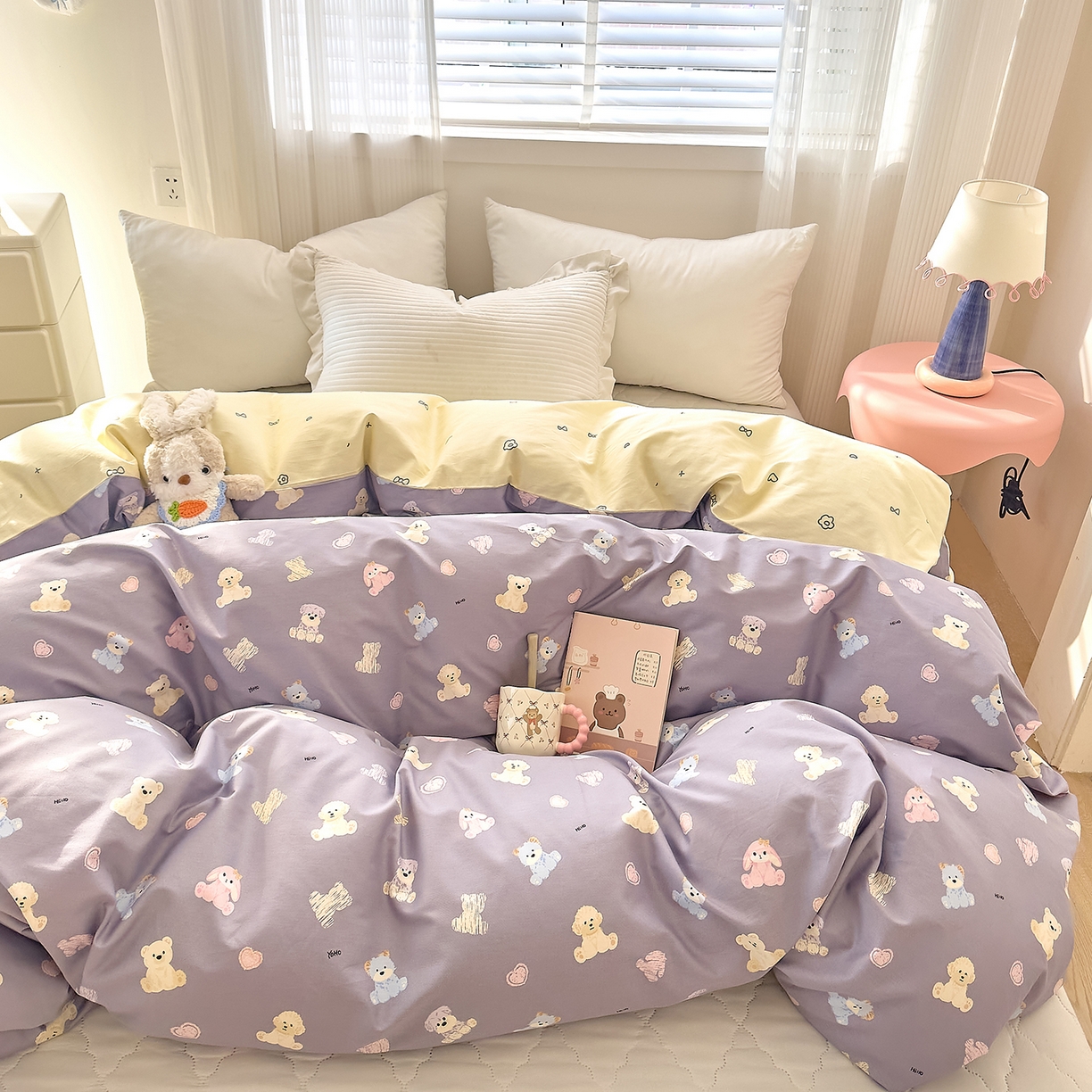 91家纺网 家纺一手货源 找家纺 DoDo 兜兜 2026年全棉纯棉可爱卡通单被套 被套单件 动物方舟