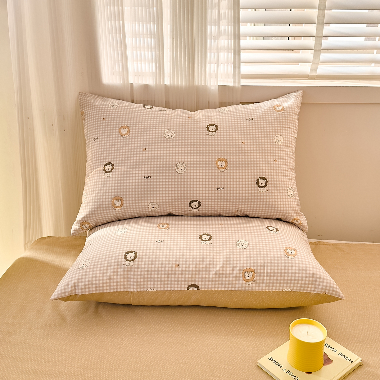 91家纺网 家纺一手货源 找家纺 DoDo 兜兜 2026年全棉纯棉可爱卡通单被套 被套单件 麦克狮