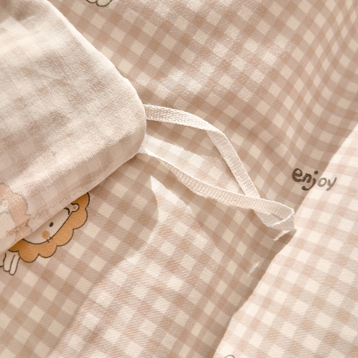 91家纺网 家纺一手货源 找家纺 DoDo 兜兜 2026年全棉纯棉可爱卡通单被套 被套单件 麦克狮