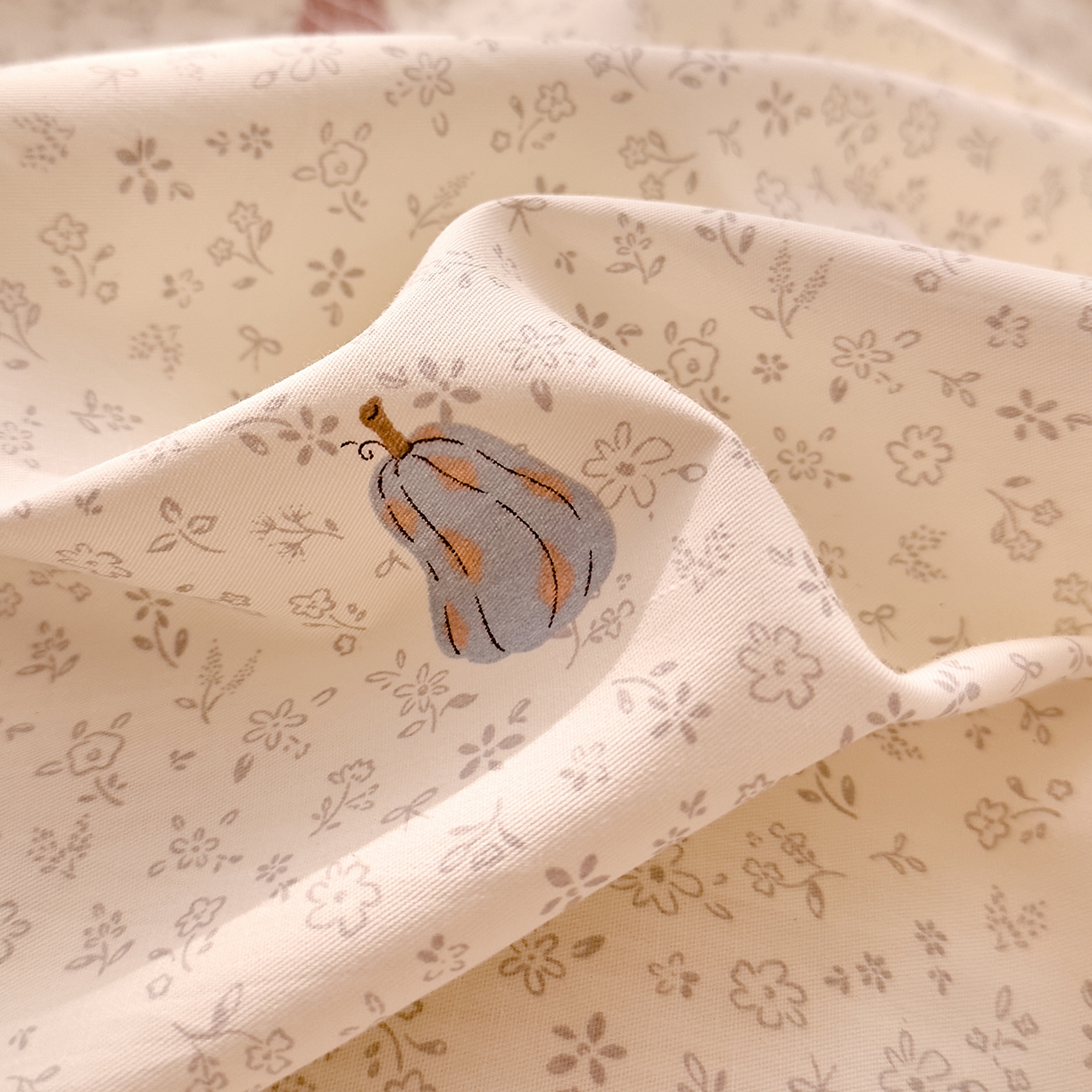 91家纺网 家纺一手货源 找家纺 DoDo 兜兜 2026年全棉纯棉可爱卡通单床单 床单单件 小福瓜