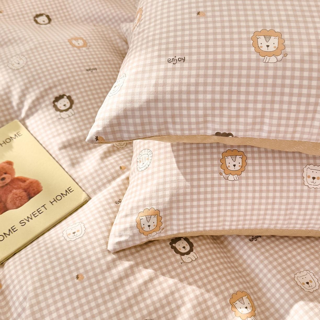 91家纺网 家纺一手货源 找家纺 DoDo 兜兜 2026年全棉纯棉可爱卡通单床单 床单单件 麦克狮