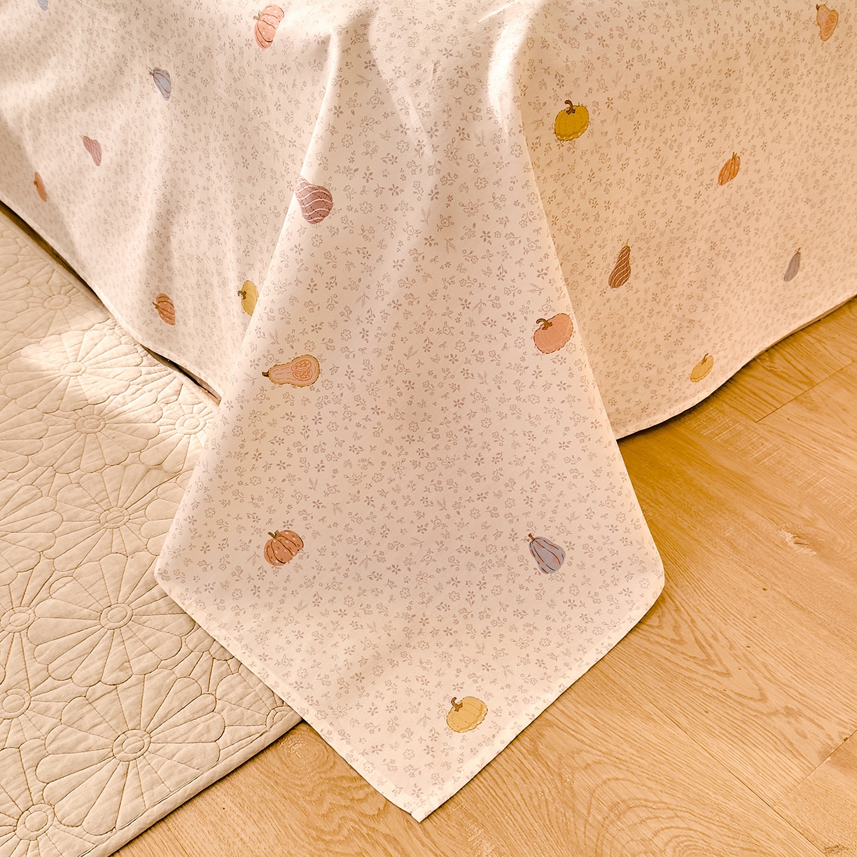 91家纺网 家纺一手货源 找家纺 DoDo 兜兜 2026年全棉纯棉可爱卡通单床单 床单单件 小福瓜