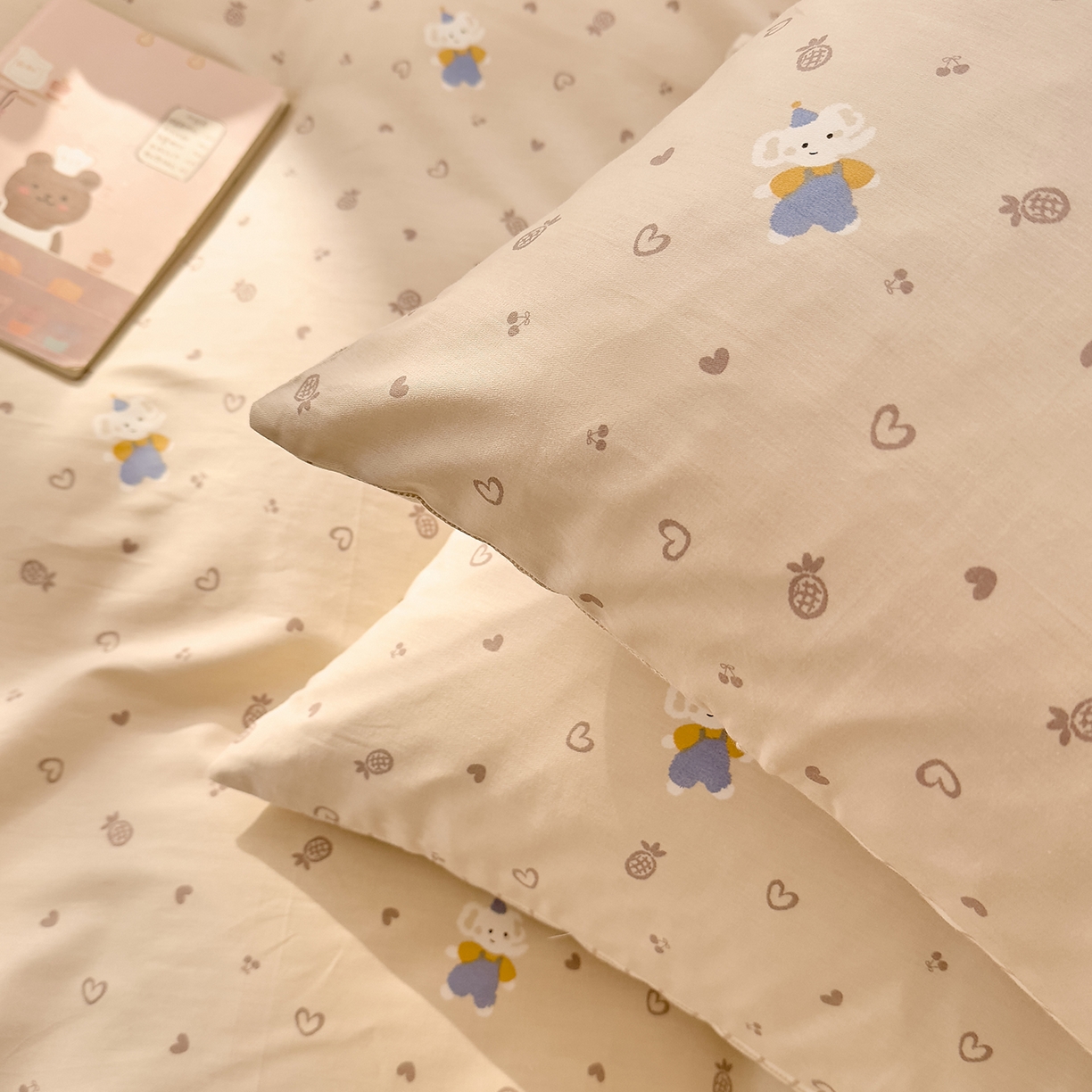 91家纺网 家纺一手货源 找家纺 DoDo 兜兜 2026年全棉纯棉可爱卡通单床单 床单单件 跳跳象