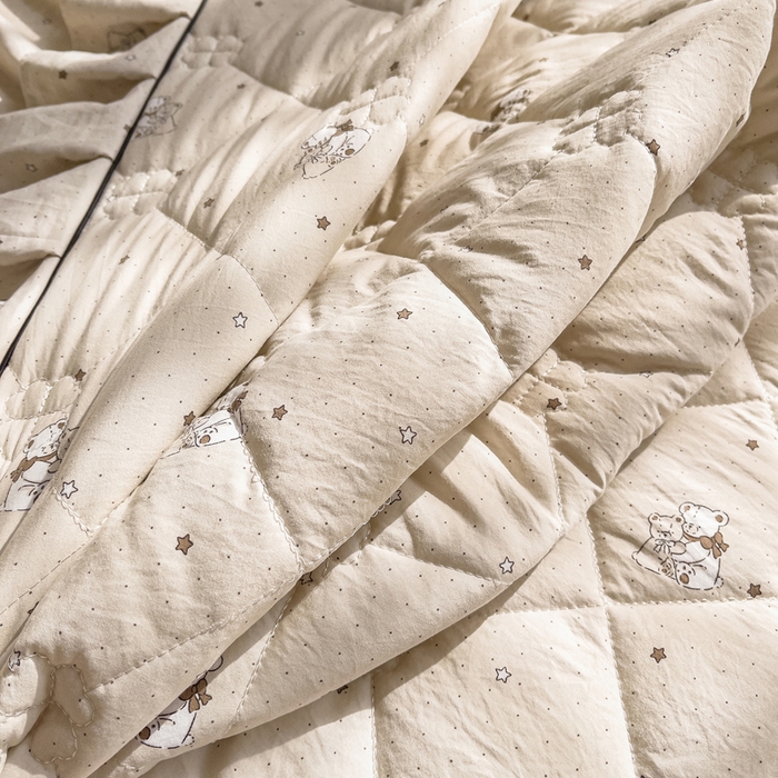 91家纺网 家纺一手货源 找家纺 优家居工厂店 2026新款精仿棉夹棉床裙三件套水洗棉韩版公主风花边床裙直播外贸定制 星星熊