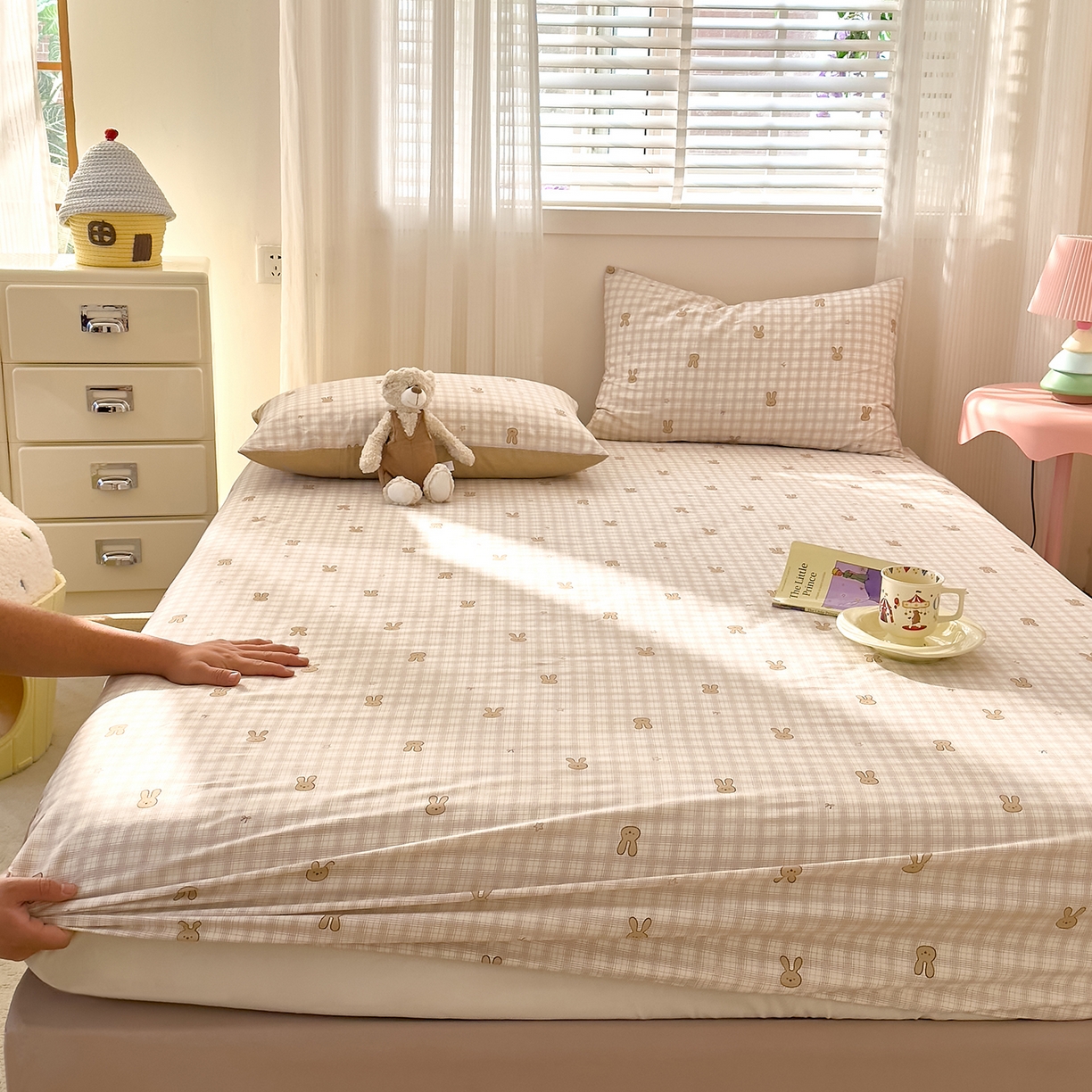 91家纺网 家纺一手货源 找家纺 （总）DoDo 兜兜 2026年全棉纯棉可爱卡通单床笠 床笠单件