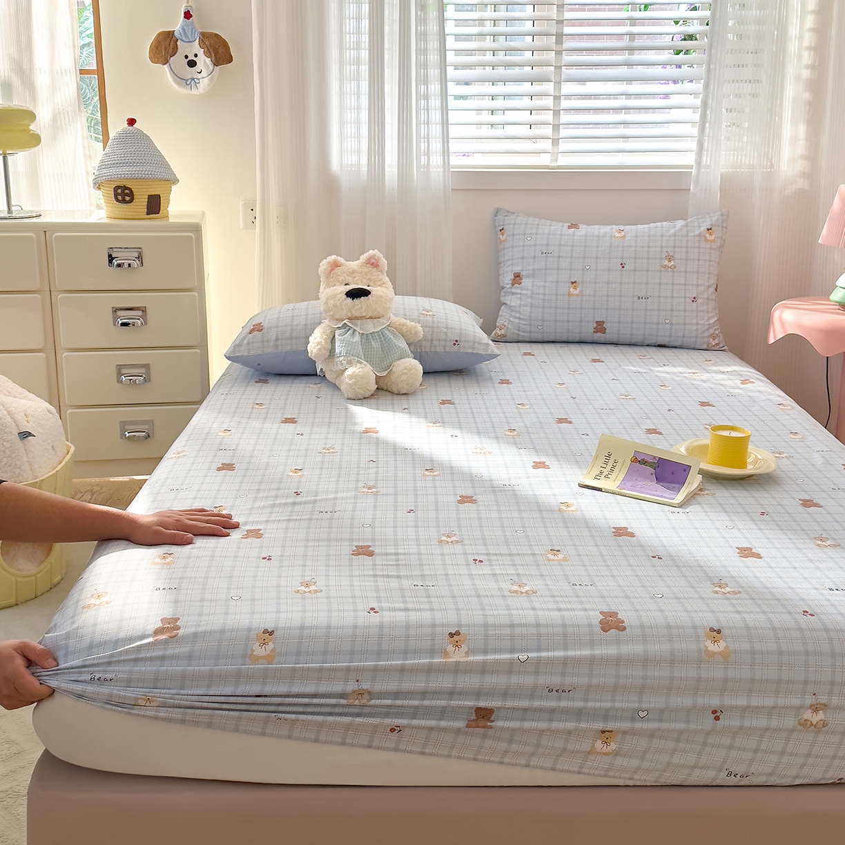 91家纺网 家纺一手货源 找家纺 （总）DoDo 兜兜 2026年全棉纯棉可爱卡通单床笠 床笠单件