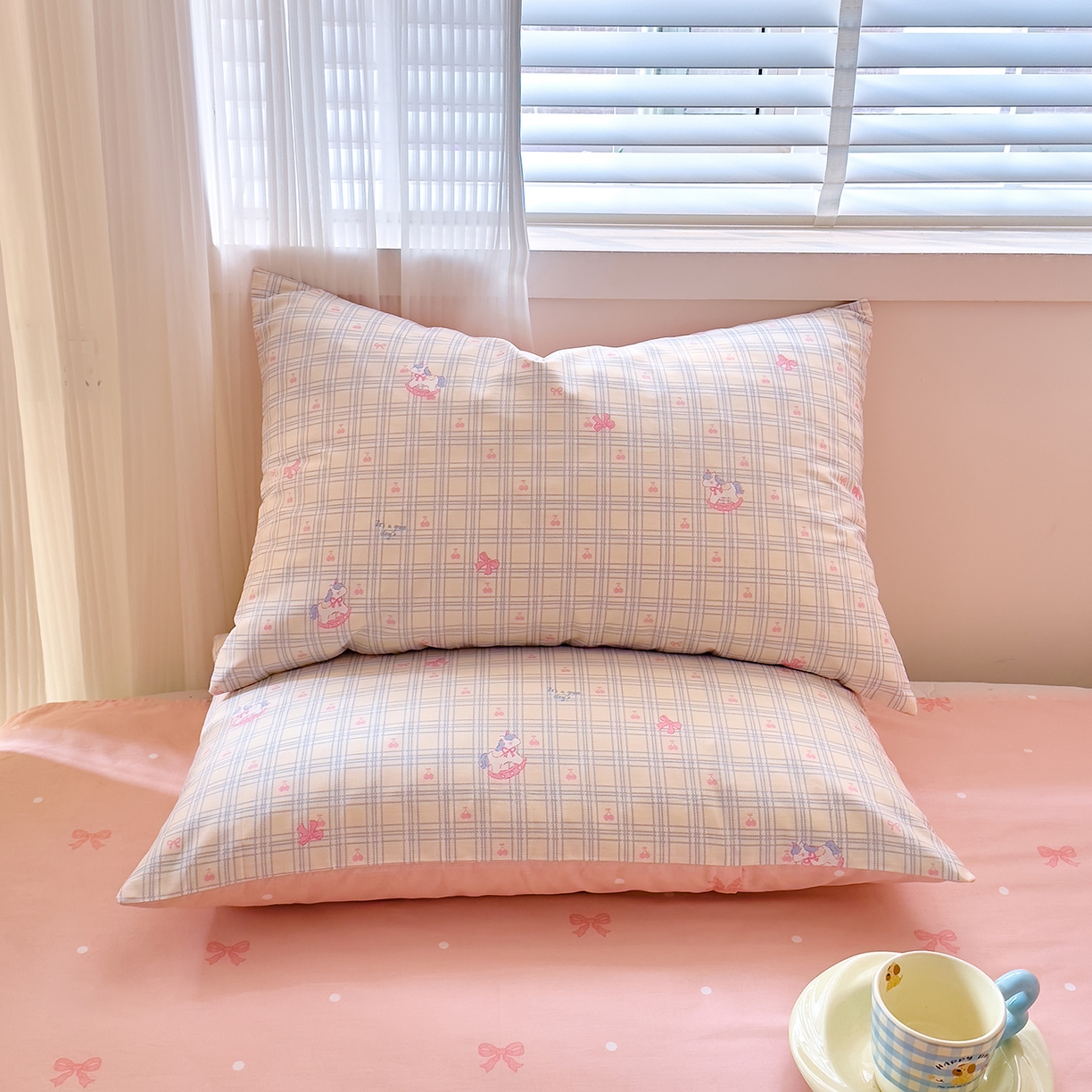 91家纺网 家纺一手货源 找家纺 DoDo 兜兜 2026年全棉纯棉可爱卡通单床笠 床笠单件 小马哒哒