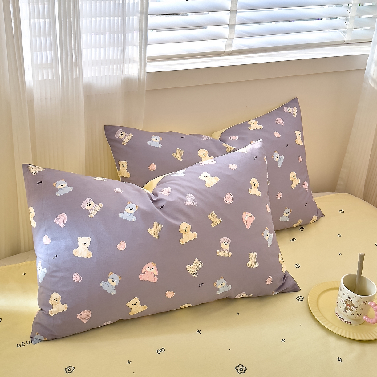 91家纺网 家纺一手货源 找家纺 DoDo 兜兜 2026年全棉纯棉可爱卡通单床笠 床笠单件 动物方舟