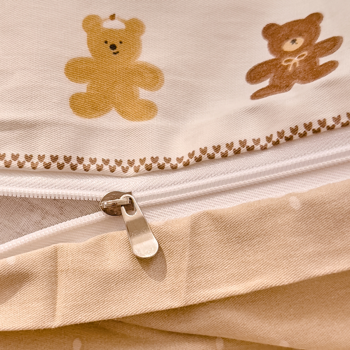 91家纺网 家纺一手货源 找家纺 DoDo 兜兜 2026年全棉纯棉可爱卡通单床笠 床笠单件 费尔岛小熊