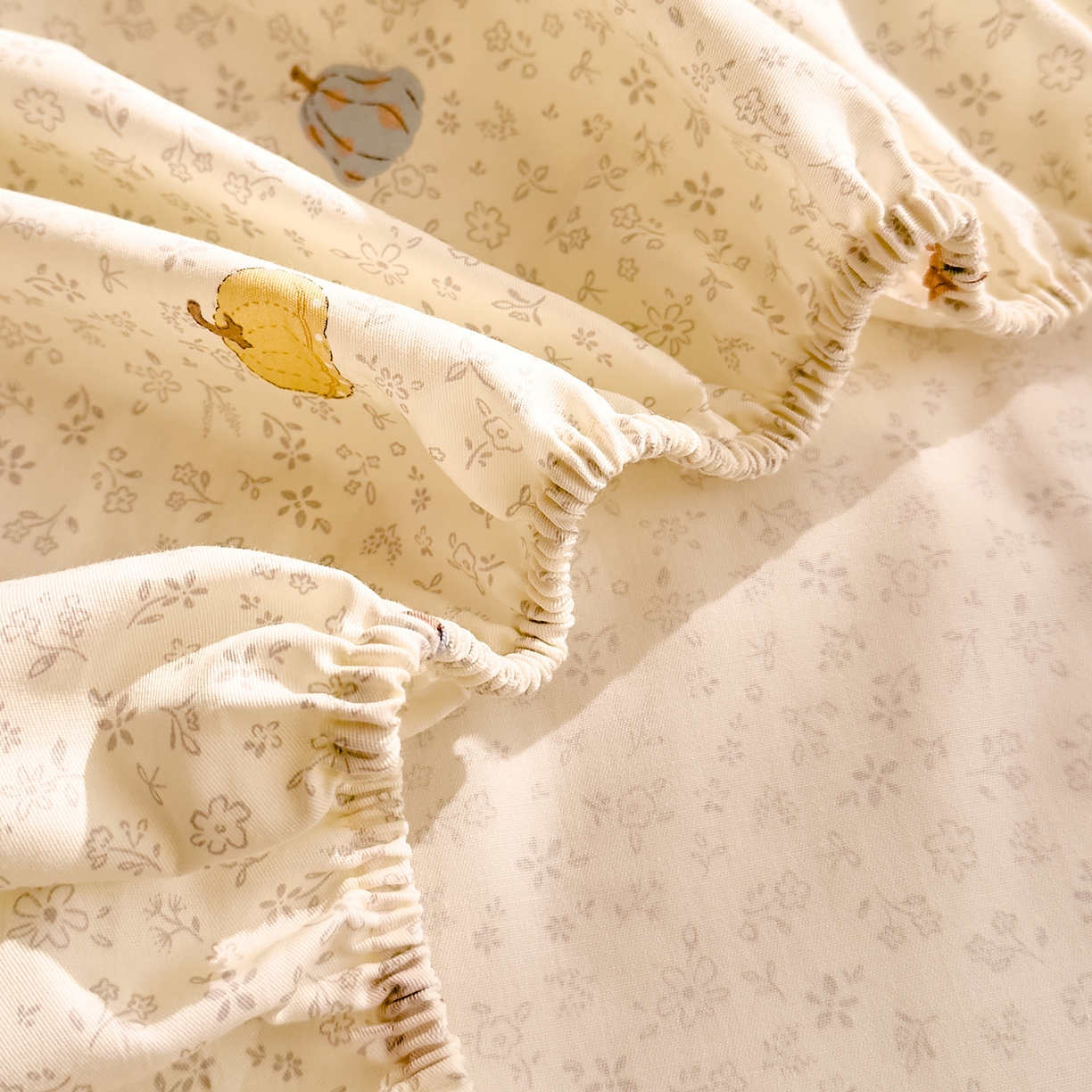 91家纺网 家纺一手货源 找家纺 DoDo 兜兜 2026年全棉纯棉可爱卡通单床笠 床笠单件 小福瓜