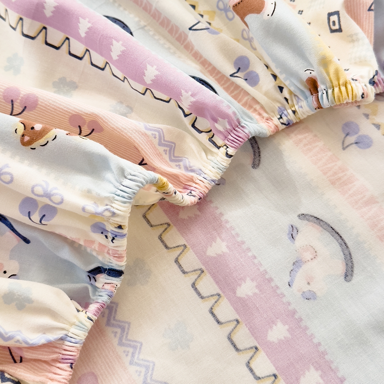 91家纺网 家纺一手货源 找家纺 DoDo 兜兜 2026年全棉纯棉可爱卡通单床笠 床笠单件 彩虹小马驹