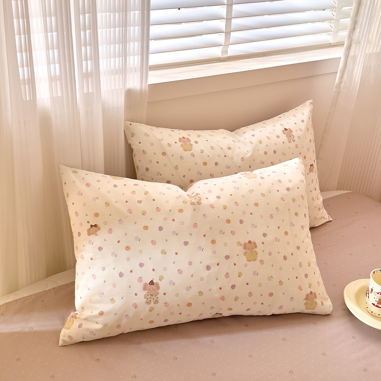 91家纺网 家纺一手货源 找家纺 DoDo 兜兜 2026年全棉纯棉可爱卡通单床笠 床笠单件 圆滚滚的梦