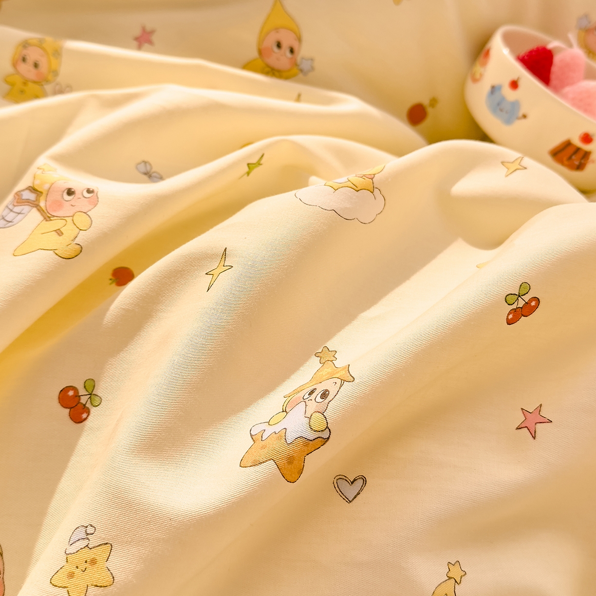 91家纺网 家纺一手货源 找家纺 （总）DoDo 兜兜 2026年全棉纯棉可爱卡通单枕套 枕套单件