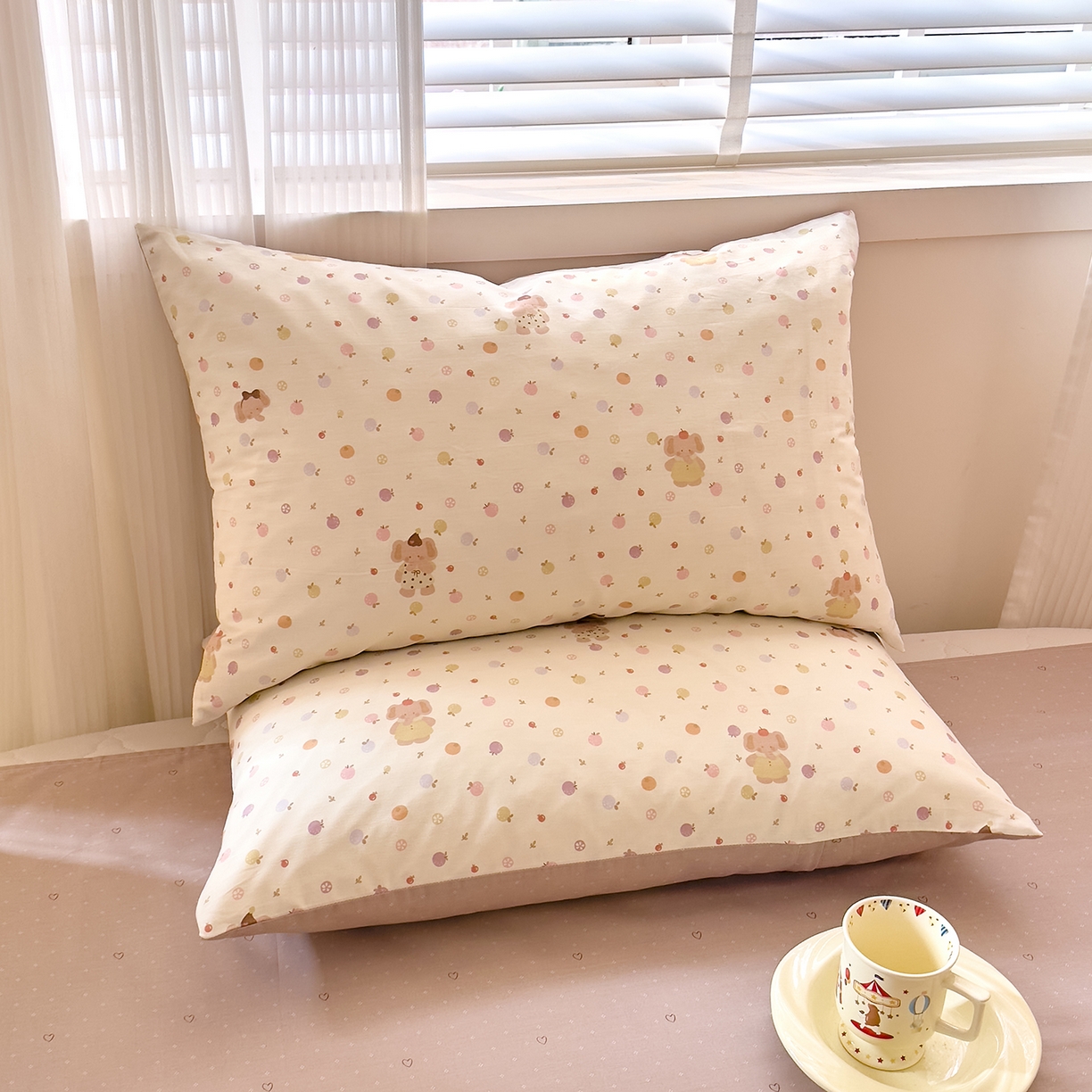 91家纺网 家纺一手货源 找家纺 DoDo 兜兜 2026年全棉纯棉可爱卡通单枕套 枕套单件 圆滚滚的梦