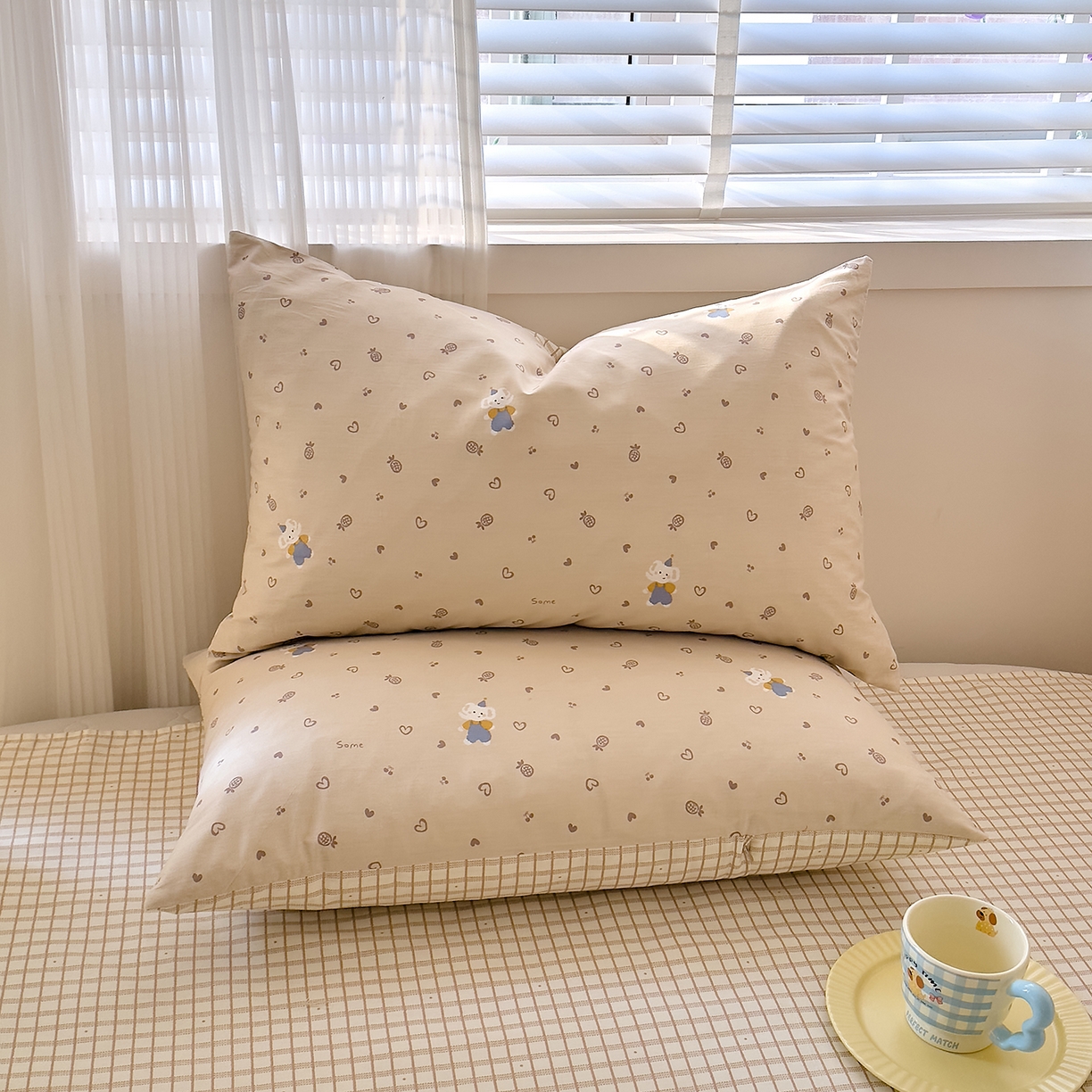 91家纺网 家纺一手货源 找家纺 DoDo 兜兜 2026年全棉纯棉可爱卡通单枕套 枕套单件 跳跳象