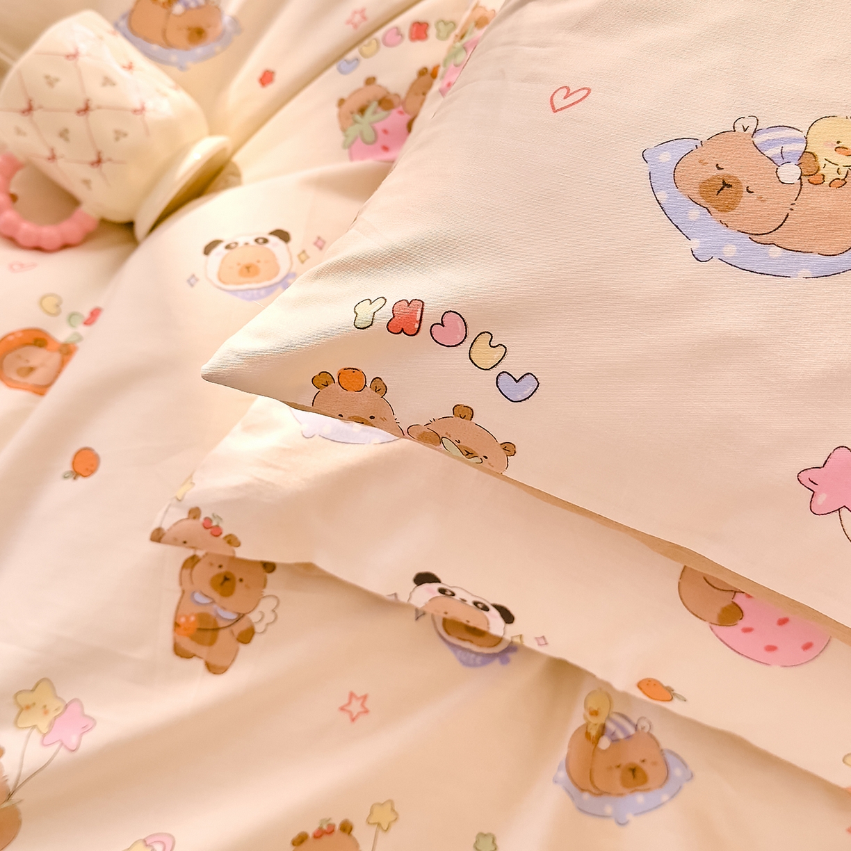 91家纺网 家纺一手货源 找家纺 DoDo 兜兜 2026年全棉纯棉可爱卡通单枕套 枕套单件 熊猫卡皮