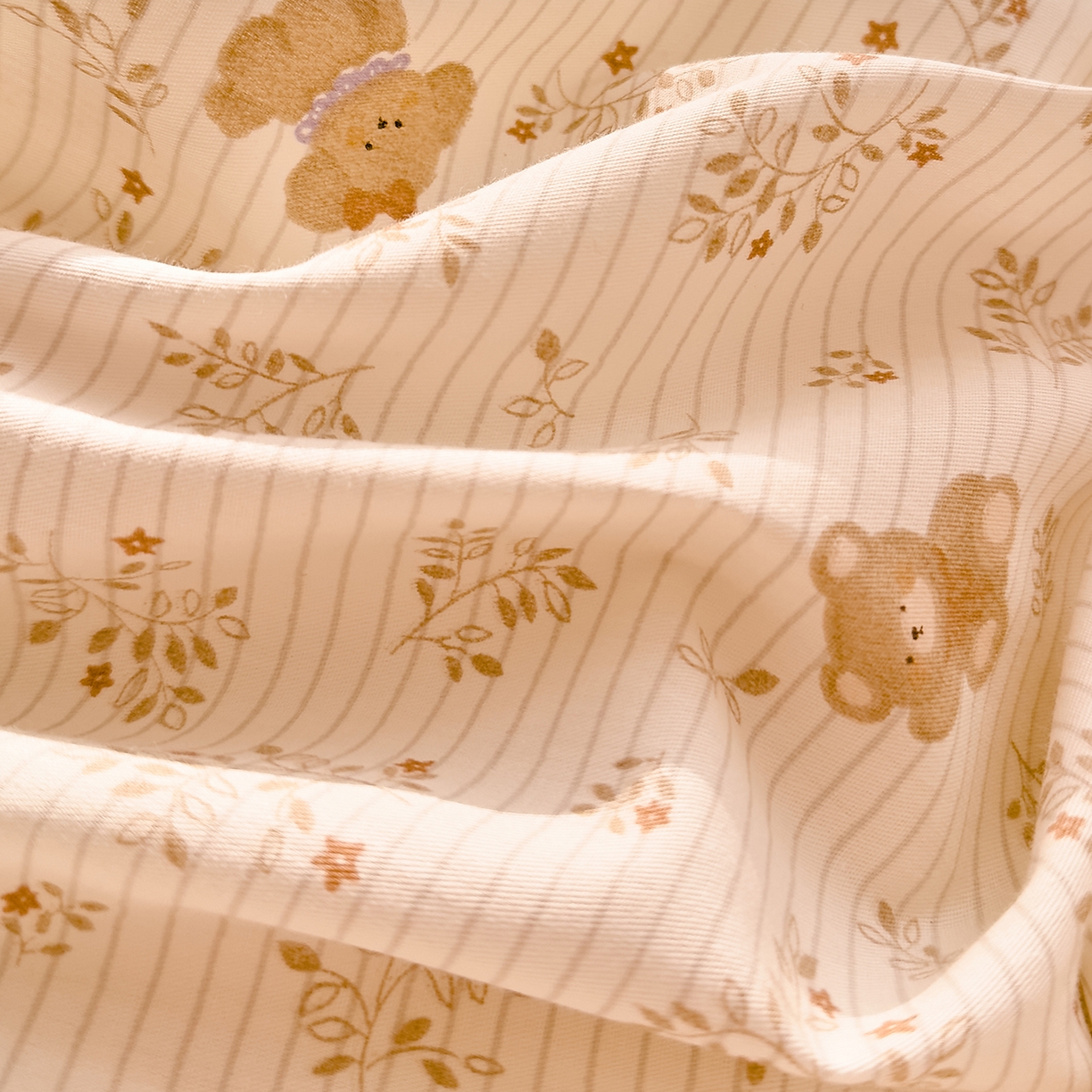 91家纺网 家纺一手货源 找家纺 DoDo 兜兜 2026年全棉纯棉可爱卡通单枕套 枕套单件 森林熊崽崽