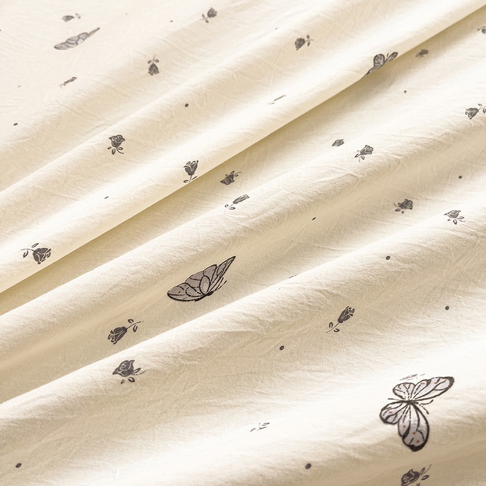 91家纺网 家纺一手货源 找家纺 优家居工厂店 2026新款精仿棉床裙三件套水洗棉韩版公主风花边床裙直播外贸定制 蝶舞翩翩