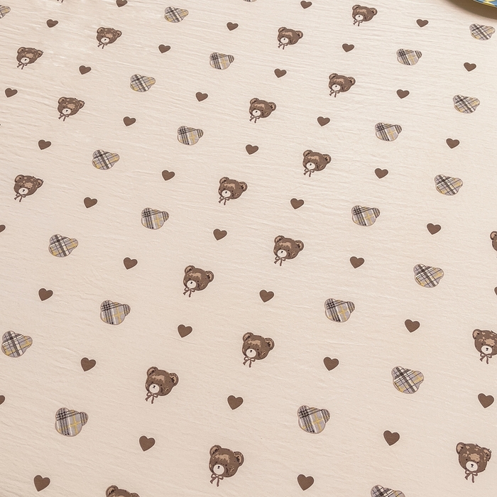 91家纺网 家纺一手货源 找家纺 优家居工厂店 2026新款精仿棉床裙三件套水洗棉韩版公主风花边床裙直播外贸定制 爱心熊