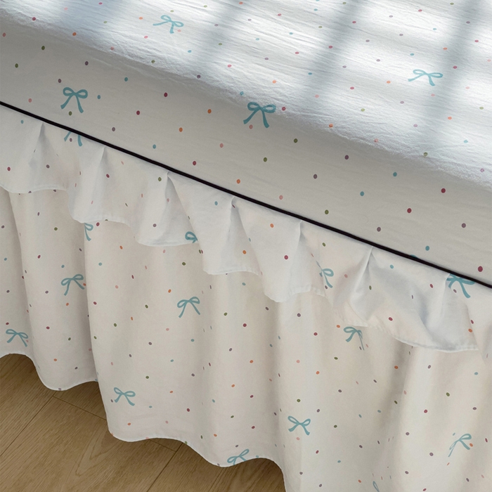 91家纺网 家纺一手货源 找家纺 优家居工厂店 2026新款精仿棉床裙三件套水洗棉韩版公主风花边床裙直播外贸定制 潘多拉-兰