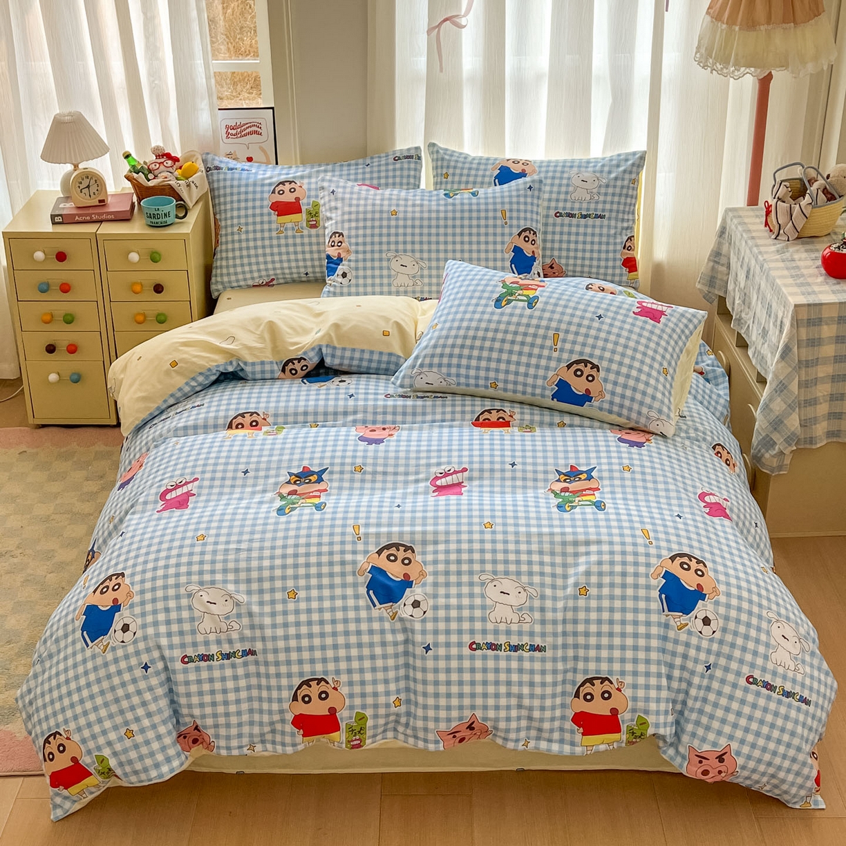 91家纺网 家纺一手货源 找家纺 （总）浩诚 2026新款蜡笔小新正版授权全棉卡通四件套