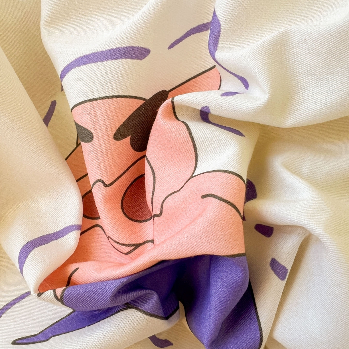 91家纺网 家纺一手货源 找家纺 浩诚 2026新款蜡笔小新正版授权全棉卡通四件套 圈圈小新