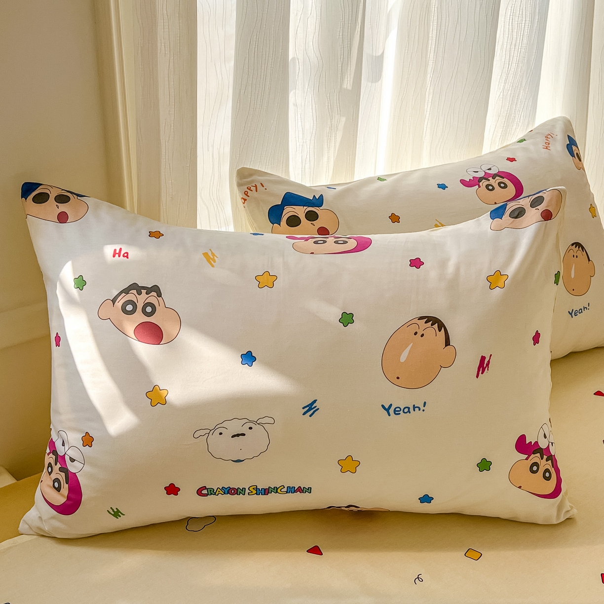 91家纺网 家纺一手货源 找家纺 （总）浩诚 2026新款蜡笔小新正版授权全棉卡通四件套