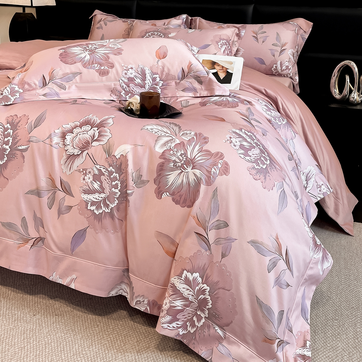 91家纺网 家纺一手货源 找家纺 置顶家纺 2026新款数码印花 素绮