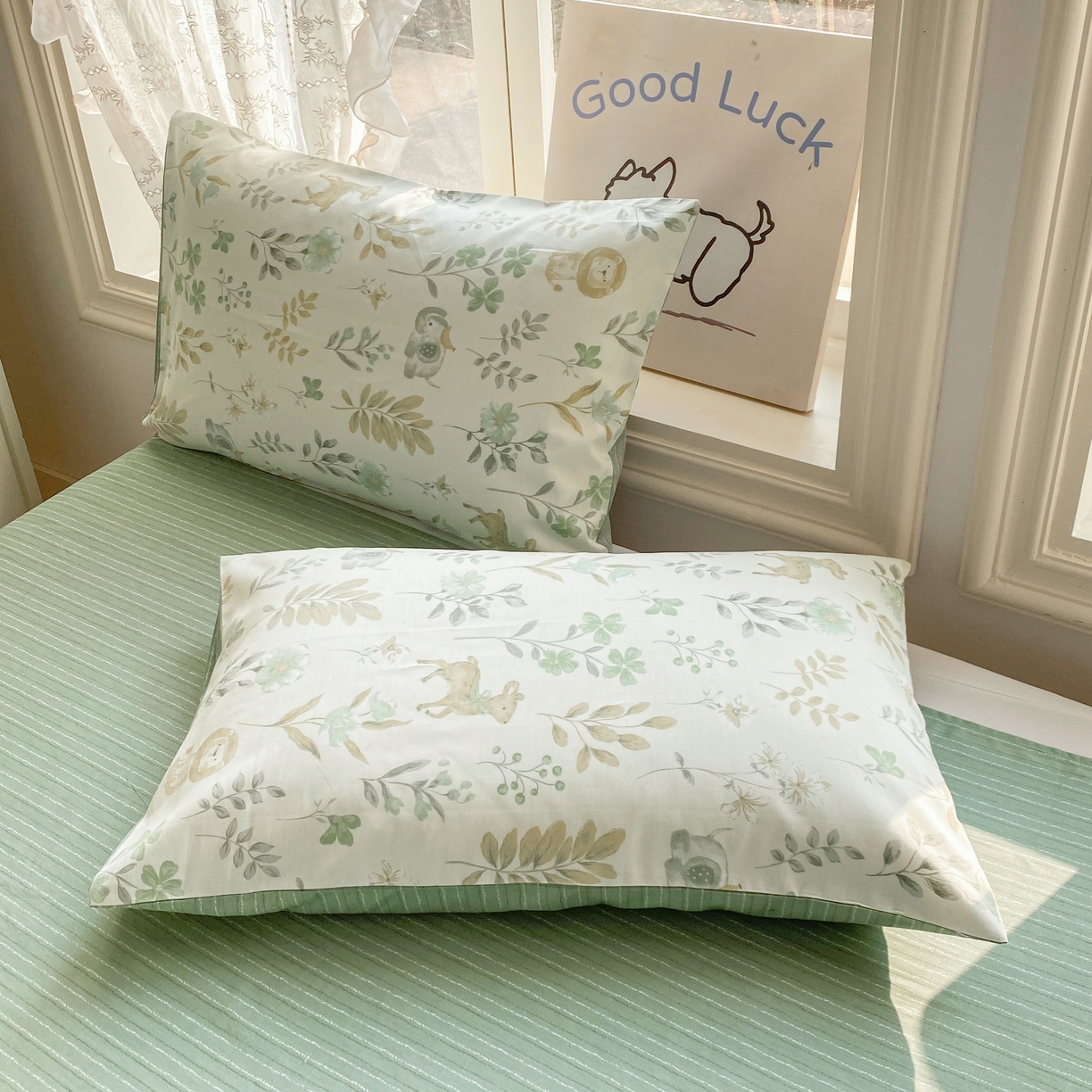 91家纺网 家纺一手货源 找家纺 （总）黑马家居 2026新款13070全棉印花小清新卡通花卉单品枕套系列