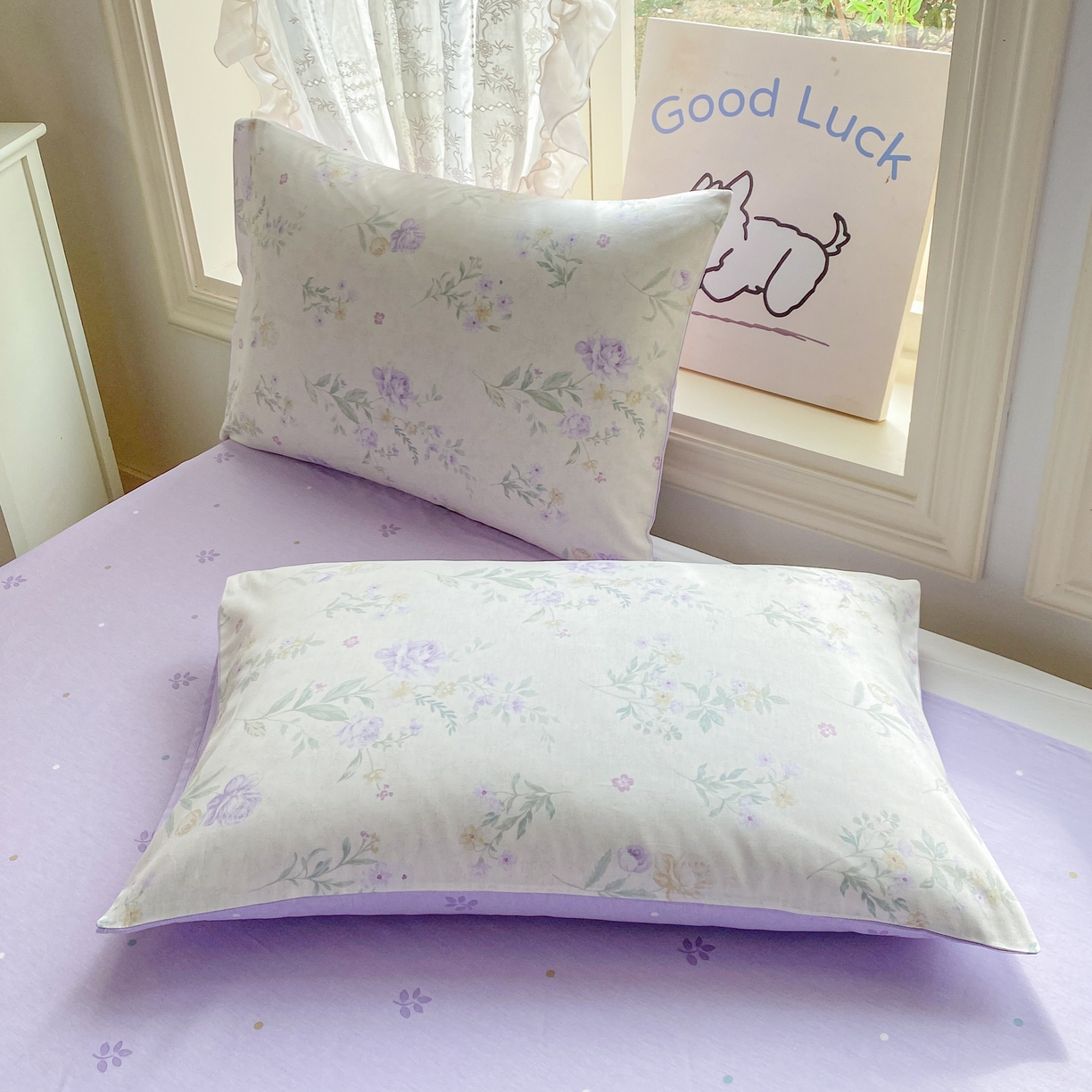 91家纺网 家纺一手货源 找家纺 （总）黑马家居 2026新款13070全棉印花小清新卡通花卉单品枕套系列