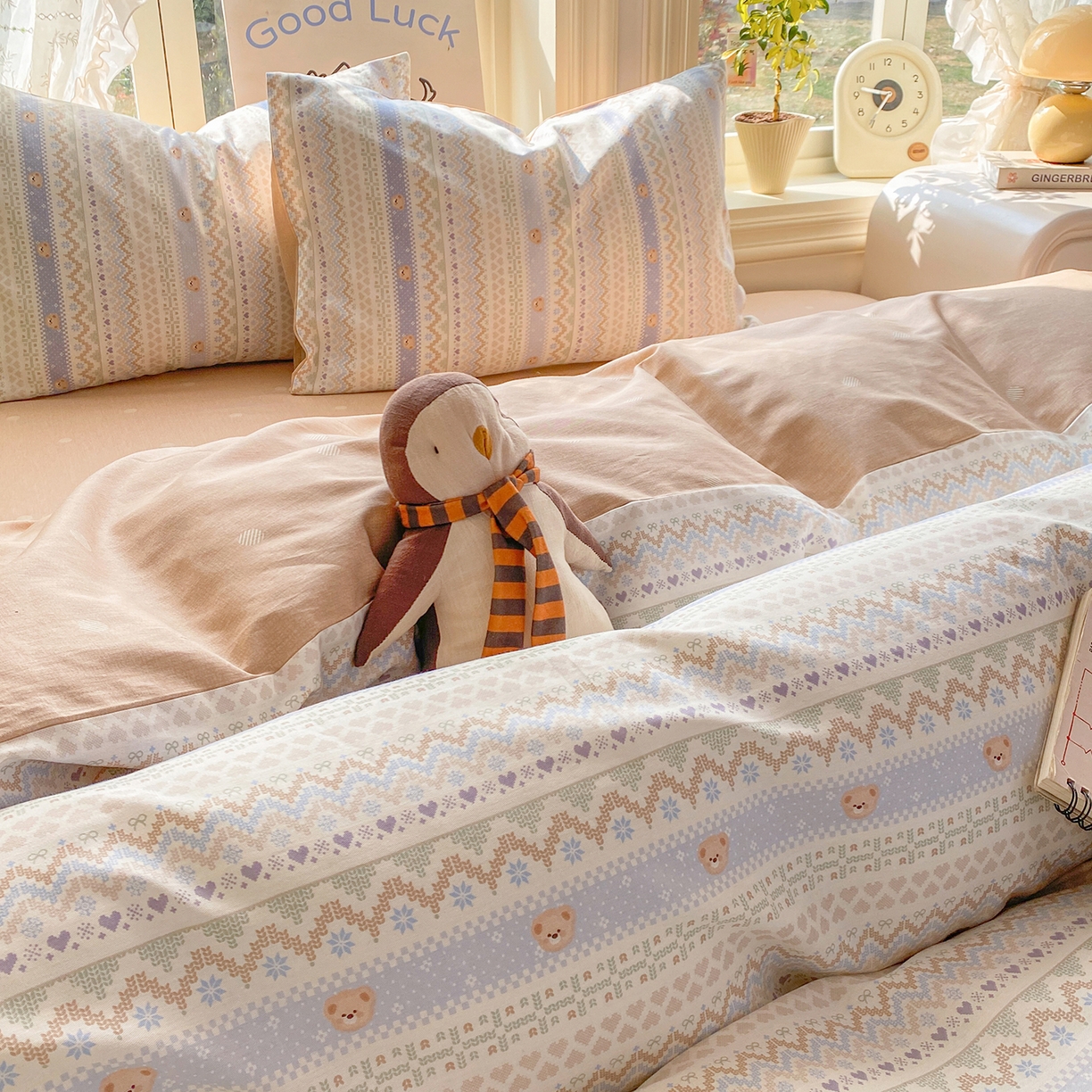 91家纺网 家纺一手货源 找家纺 黑马家居 2026新款13070全棉印花小清新卡通花卉单品被套系列 塞浦路斯