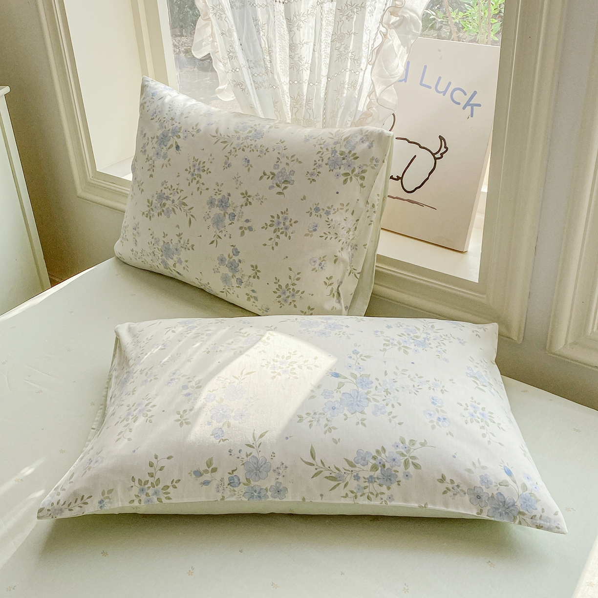 91家纺网 家纺一手货源 找家纺 黑马家居 2026新款13070全棉印花小清新卡通花卉单品被套系列 汀兰点素