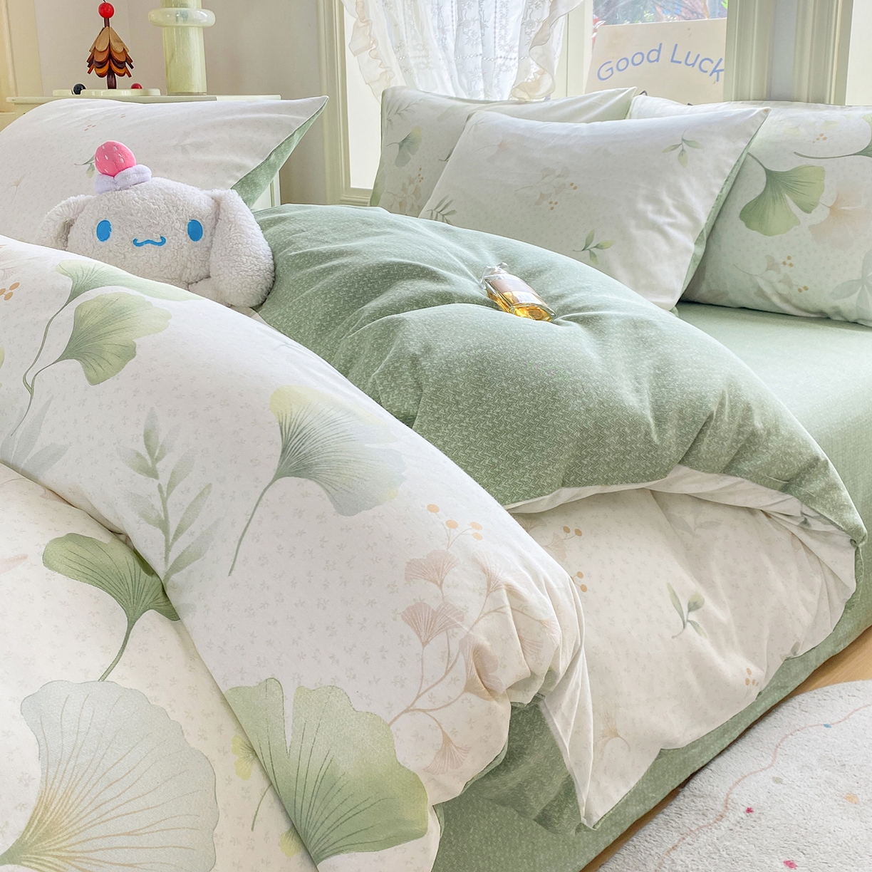 91家纺网 家纺一手货源 找家纺 （总）黑马家居 2026新款13070全棉印花小清新卡通花卉四件套系列