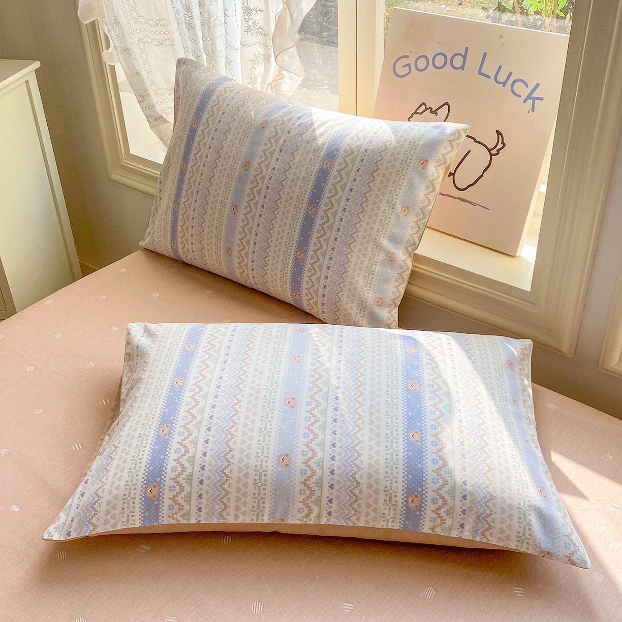 91家纺网 家纺一手货源 找家纺 黑马家居 2026新款13070全棉印花小清新卡通花卉四件套系列 塞浦路斯