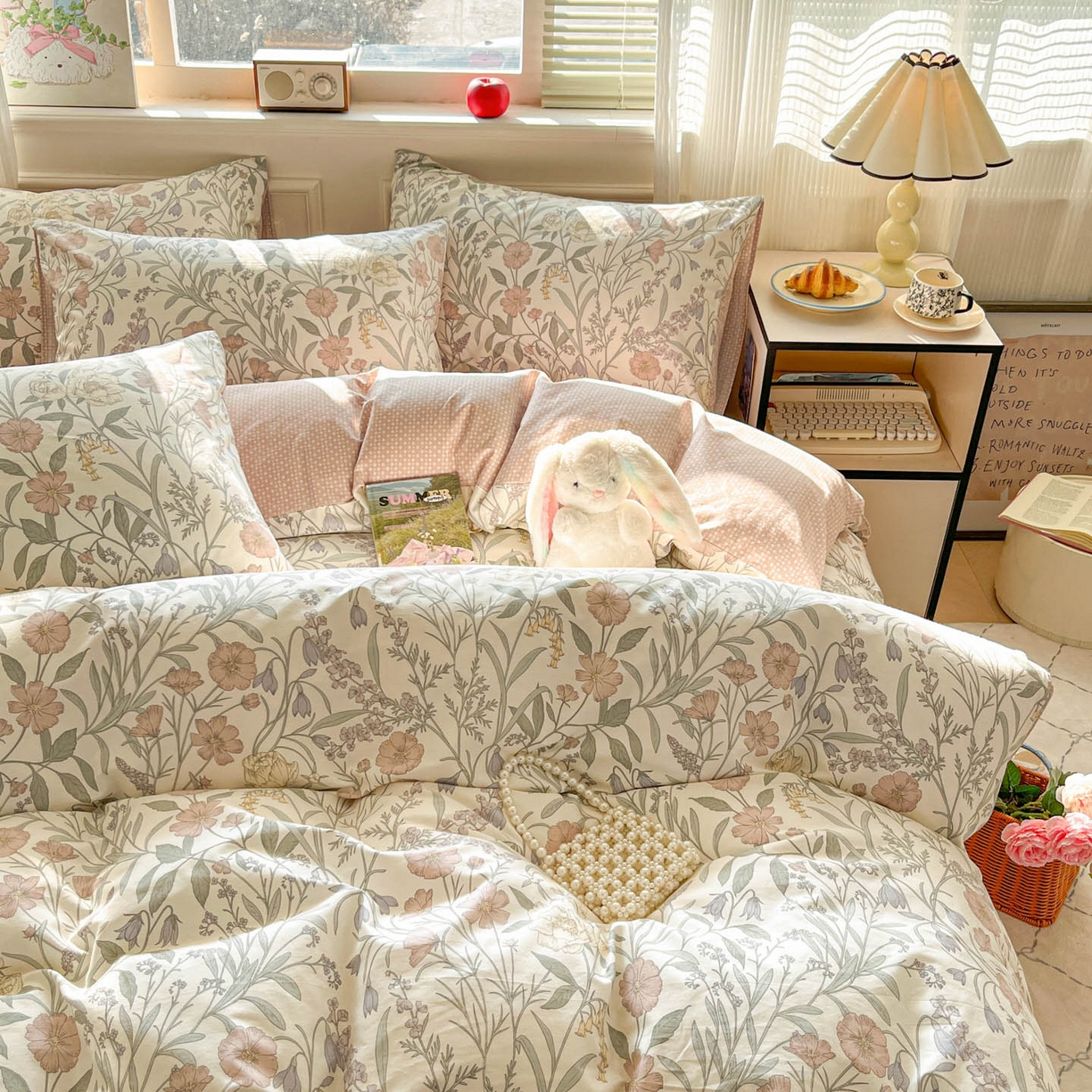 91家纺网 家纺一手货源 找家纺 柠馨 2026新款13372全棉纯棉印花四件套-薇丽 薇丽-春娆