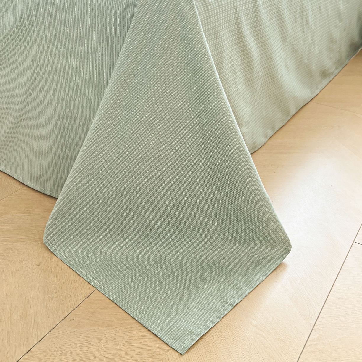 91家纺网 家纺一手货源 找家纺 柠馨 2026新款13372全棉纯棉印花四件套-薇丽 薇丽-纯真-绿