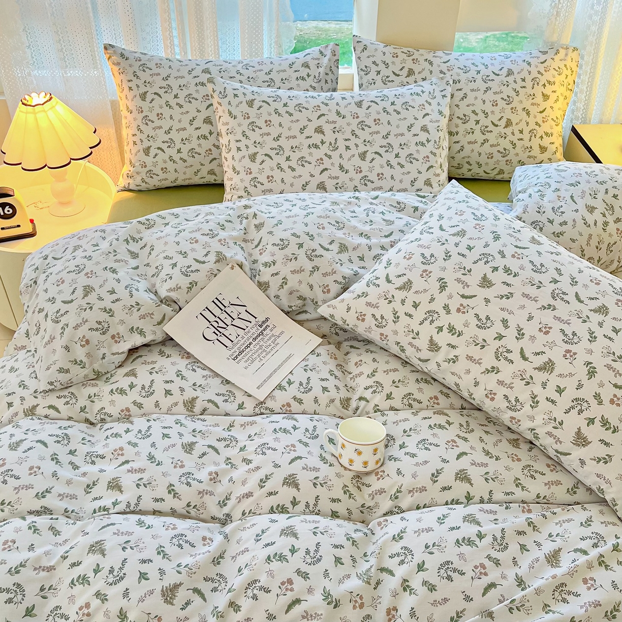 91家纺网 家纺一手货源 找家纺 柠馨 2026新款13372全棉纯棉印花四件套-薇丽 薇丽-复苏新