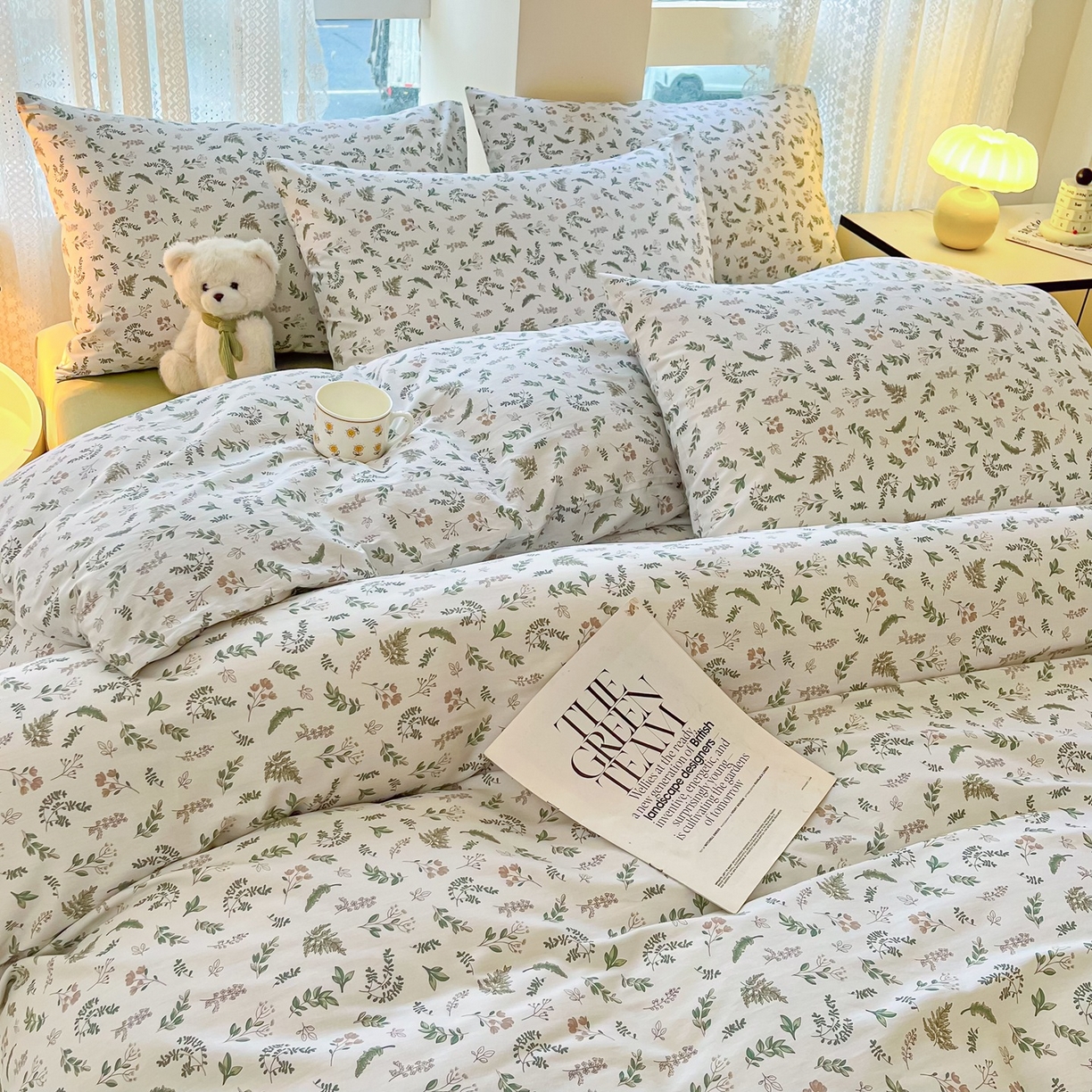 91家纺网 家纺一手货源 找家纺 柠馨 2026新款13372全棉纯棉印花四件套-薇丽 薇丽-复苏新